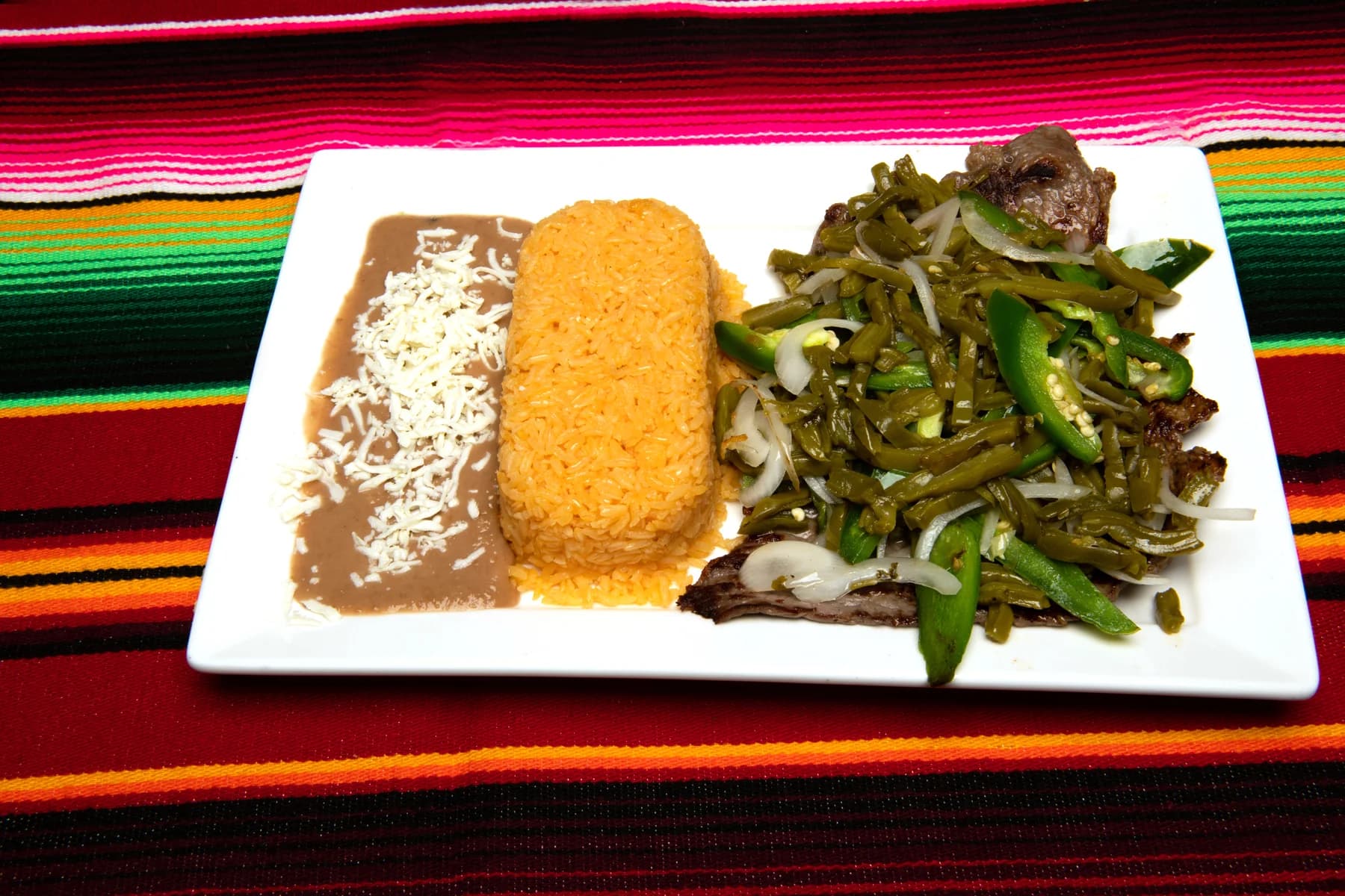 Bisteck con Nopales y Rajas