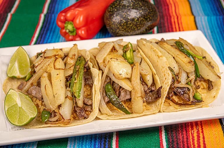 Tacos Rancheros De Bistec